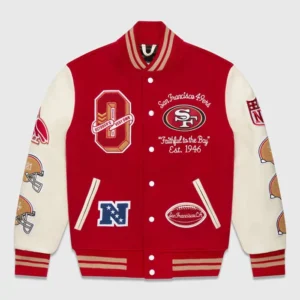 OVO NFL Varsity Jacket Red